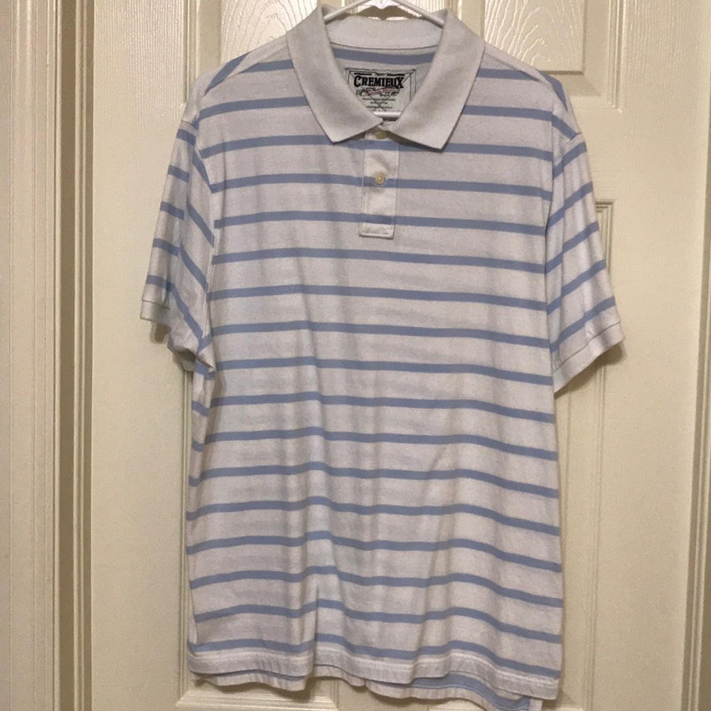 Men’s polo style Cremieux shirt.